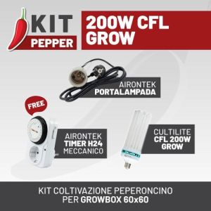 KIT PEPPER 200W CFL GROW