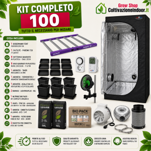 KIT COMPLETO 100 - GROW BOX 100x100x200 cm STARTER - NEW