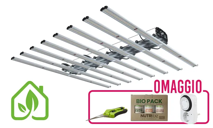 CULTILITE - LED PRO 1000W FULL SPECTRUM - 8 BARRE - CON DIODI SAMSUNG LM301H + OSRAM + OMAGGI