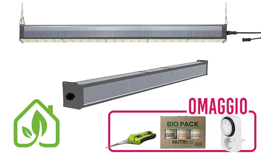 NEW CULTILITE BY NANOLUX - LED BAR STAR TREK 630 3.0 µmol/J OSRAM E SAMSUNG DIODES + OMAGGI