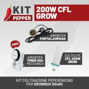KIT PEPPER 200W CFL GROW