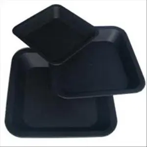 SOTTOVASO QUADRATO IN PLASTICA - DIAG 23CM | BASE 16,5X16,5 CM (X VASO 9L)