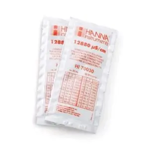 HANNA SCATOLA 25 BUSTINE SOLUZIONE CALIBRAZIONE EC 12880 USA E GETTA 20 ML - HI70030P