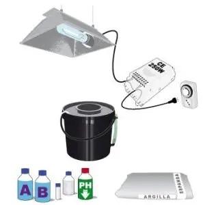 Kit Idroponica Growers Choice - Vasi In Plastica Riciclata Da 10L E Accessori Per Coltivazione Indoor/Outdoor