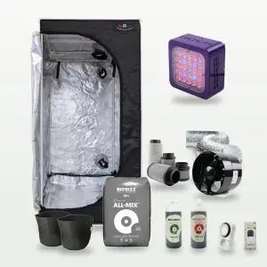 Kit Coltivazione Indoor in Terra - 2 piante - Box 60x60x160 - LED Cultilite 75W