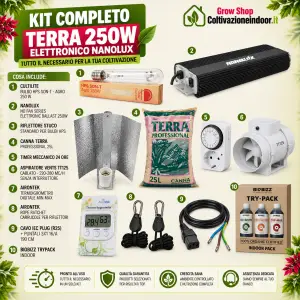 KIT COMPLETO TERRA 250W ELETTRONICO NANOLUX
