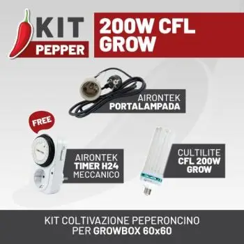 KIT PEPPER 200W CFL GROW