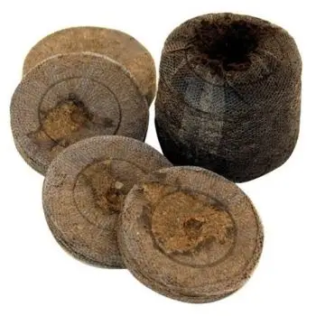 JIFFY - DISCHETTI DI TORBA PRESSATA X GERMINAZIONE Ø 2.4 CM * H 3 CM - RETINA IN PLA