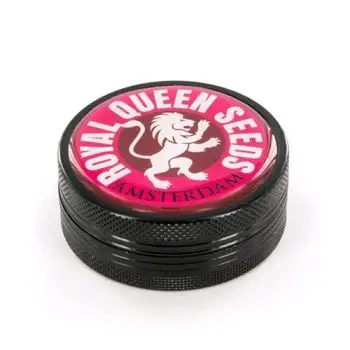 ROYAL QUEEN SEEDS - GRINDER ALLUMINIO DRIP LOGO ROSSO - 2 PARTI 48MM