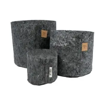 ROOT POUCH - VASO IN TESSUTO CHARCOAL - 12L