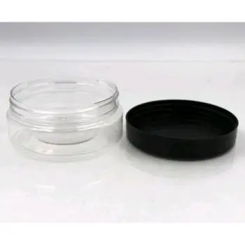 VASETTO IN PLASTICA TRASPARENTE CON TAPPO A VITE NERO PER CONFEZIONAMENTO INFIORESCENZE