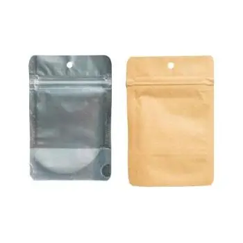 QNUBU - ZIP BAGS - BUSTA DOYPACK KRAFT 10x16,5cm - 50PZ 7GR 