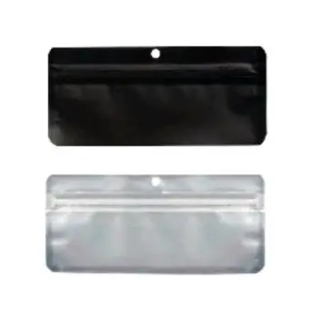 QNUBU - ZIP BAGS - BUSTA DOYPACK NERO - 50PZ 15X7CM