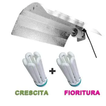 Kit CFL 125W Vegetativa + CFL 125W Fioritura + OMAGGIO!