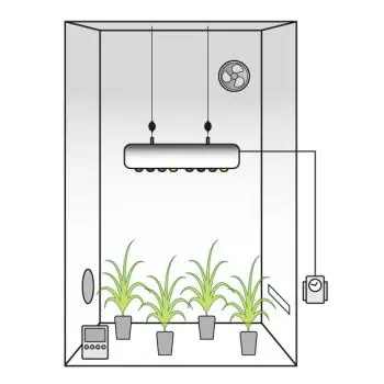 Grow Box Allestita LED  ORION 260w + OMAGGIO! - Risparmio Energetico e Alta Resa