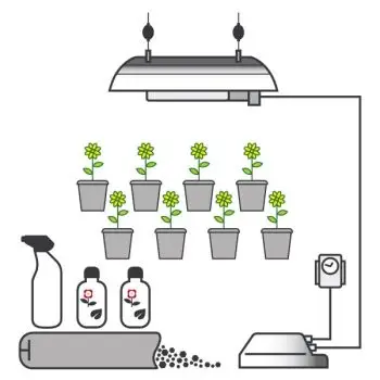 Kit Coltivazione Terra PRO AGRO 400W + OMAGGIO! (Max. 8 piante)