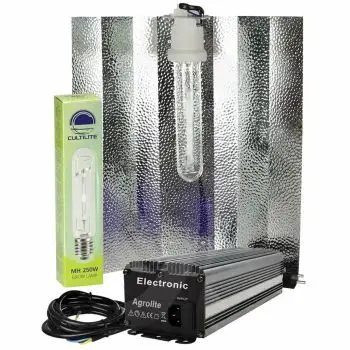 Kit Luce Elettronico Cultilite MH PLUS 250W per Crescita con Riflettore E40