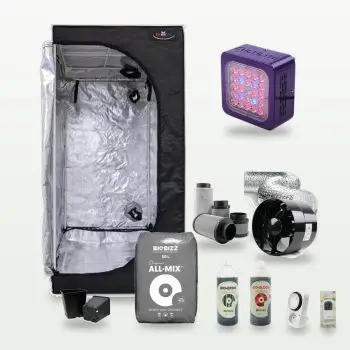 Kit Coltivazione Indoor in Terra - 1 pianta - Box 40x40x120 - LED Cultilite 75W