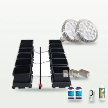 Kit Idroponico Completo per Insalata e Lattuga - 12 piante - LED Cultilite 15W