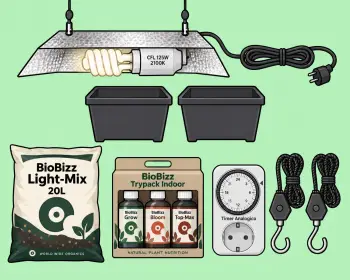 Kit Coltivazione Indoor Terra CFL 125W con BioBizz