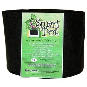 Vaso SMARTPOT 11.6L in Tessuto Nero