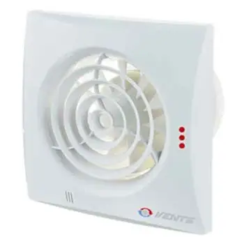 Aspiratore QUIET 12,5cm con Valvola di non Ritorno - 185 M³/H  - 17W
