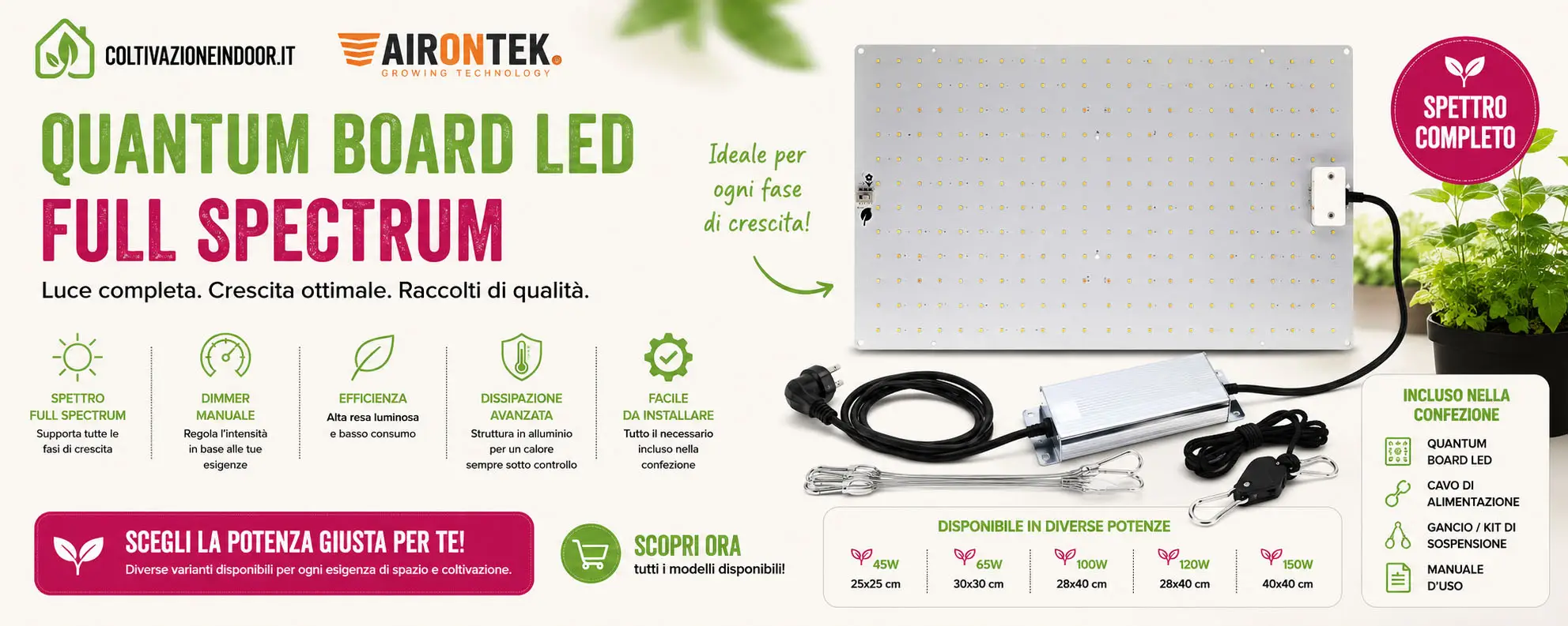 Airontek Quantum Board LED – Promo Esclusiva