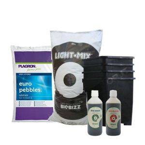 Kit Biobizz Terra Light Mix 20 + Vasi + Fertilizzanti (4 piante)