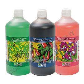 Ghe Flora Pack 3X 1LT (Micro+Grow+Bloom)