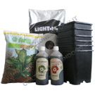 Kit Bio Terra Biobizz Light Mix 40 + Vasi + Fertilizzanti (6 piante)