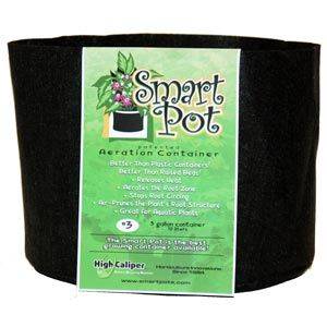 Vaso SMARTPOT 3,8L in Tessuto Nero