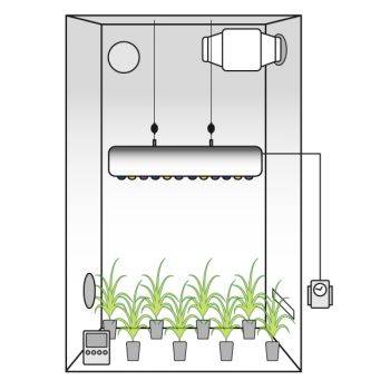 Grow Box Allestita LED Antares 360w