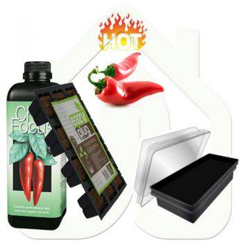 Kit Peperoncino (Miniserra + 12 Cubi + Fertilizzante) + OMAGGIO!