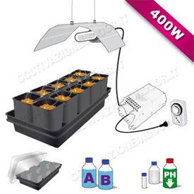 Kit Idroponica 400w - Impianto Idroponico Completo. Max 10 piante