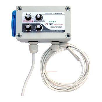 GSE Centralina Digitale 2 Canali - Temperatura - Umidità - Velocità Minima e Sottopressione