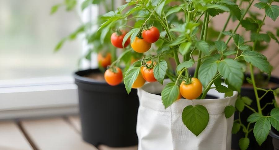 vasi per coltivare pomodori